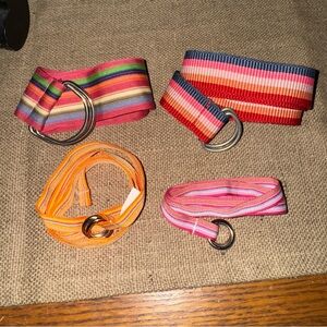 4 D-ring, O-ring ribbon belts